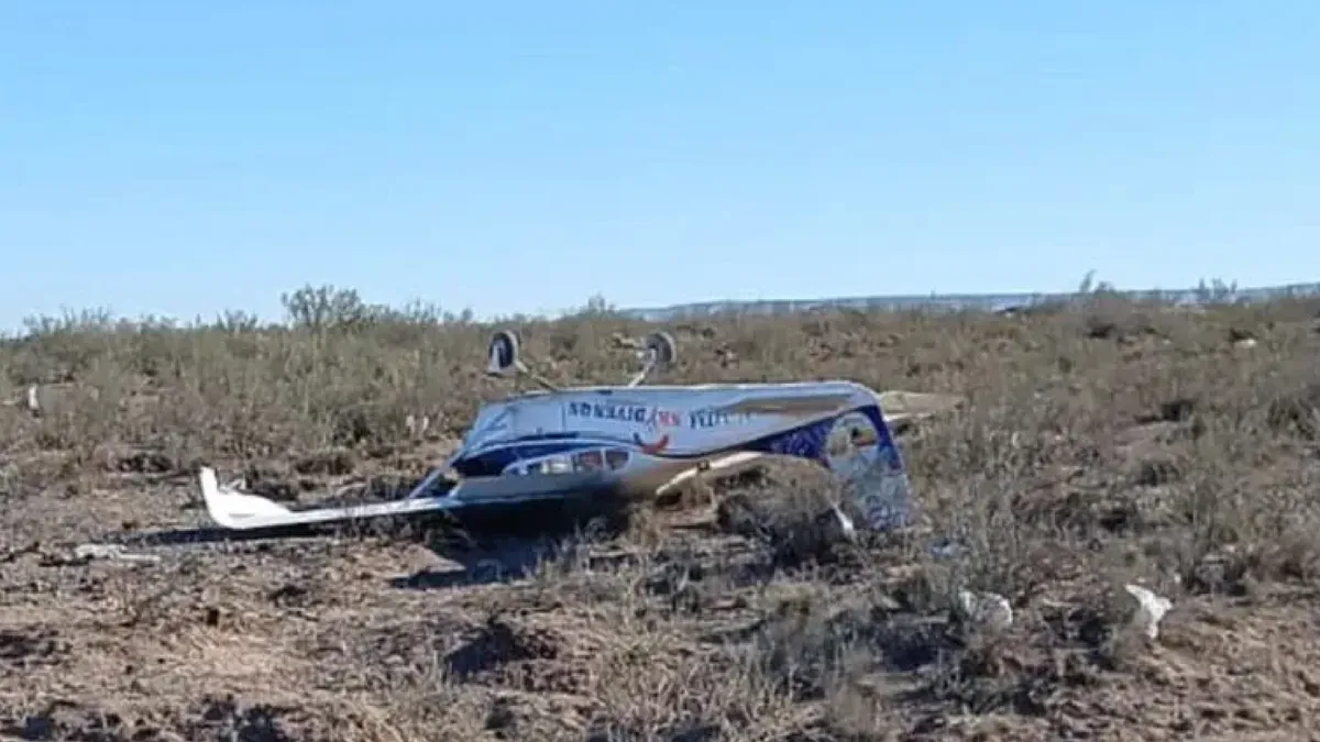 Cayó una avioneta en Río Negro