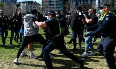 Protestas contra las restricciones en Australia dejan 26 detenidos