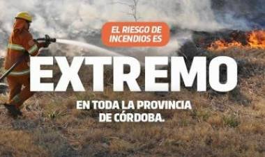 ALERTA POR RIESGO EXTREMO DE INCENDIOS FORESTALES 