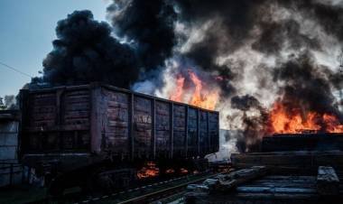 Rusia atacó una red ferroviaria en Ucrania