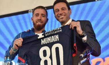 Iker Muniain, fue presentado en San Lorenzo