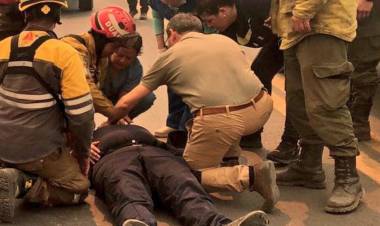 Automovilista atropelló a un policía en corte de ruta