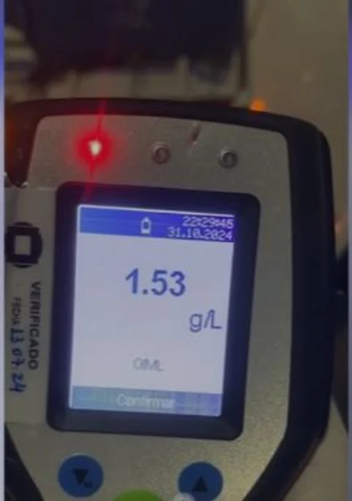 Camionero con alcohol en sangre