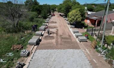 Obras de cordón cuneta y pavimento