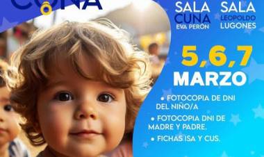 Inscripciones definitivas para SALA CUNA