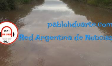 Acumulación de agua en la calzada