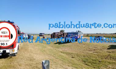 Vuelco en Ruta 9