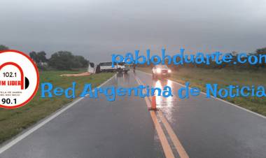 Transportaba maíz a granel