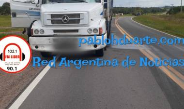 Camión varado por problemas mecánicos