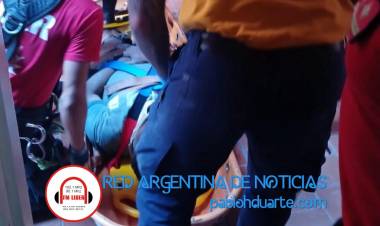 Cayó de unos 15 metros de altura