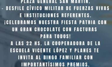 INVITA LA COMUNA  DE CAMINIAGA, GESTIÓN SANDRO CECIO: