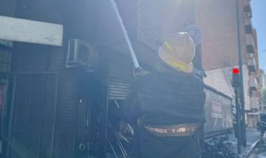 Incendio en una cafetería