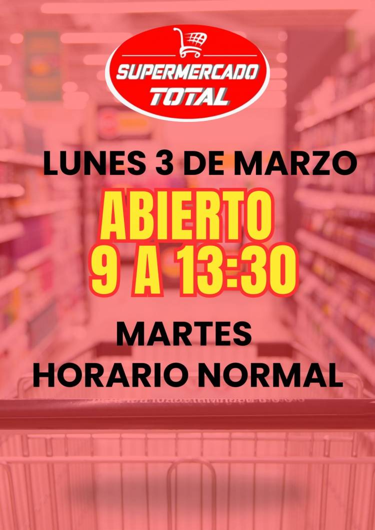 Horario  Supermercado Total