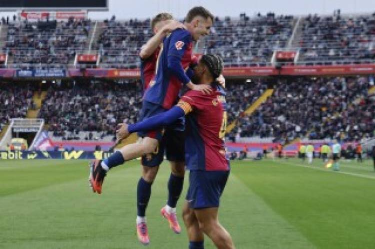 Goleada del Barcelona ante la Real Sociedad
