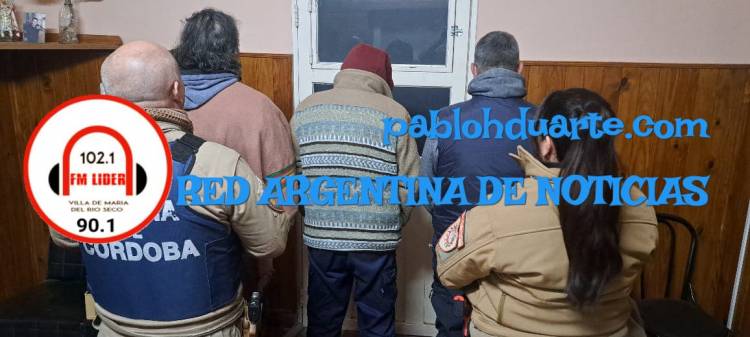 Tres hombres aprehendidos