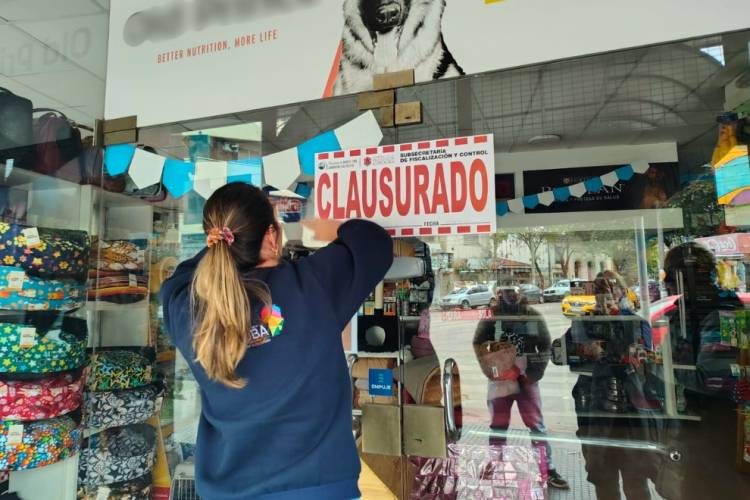 Clausuras de establecimientos por falta de habilitación