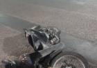 Motociclista caído