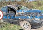 Perdió el control y volcó
