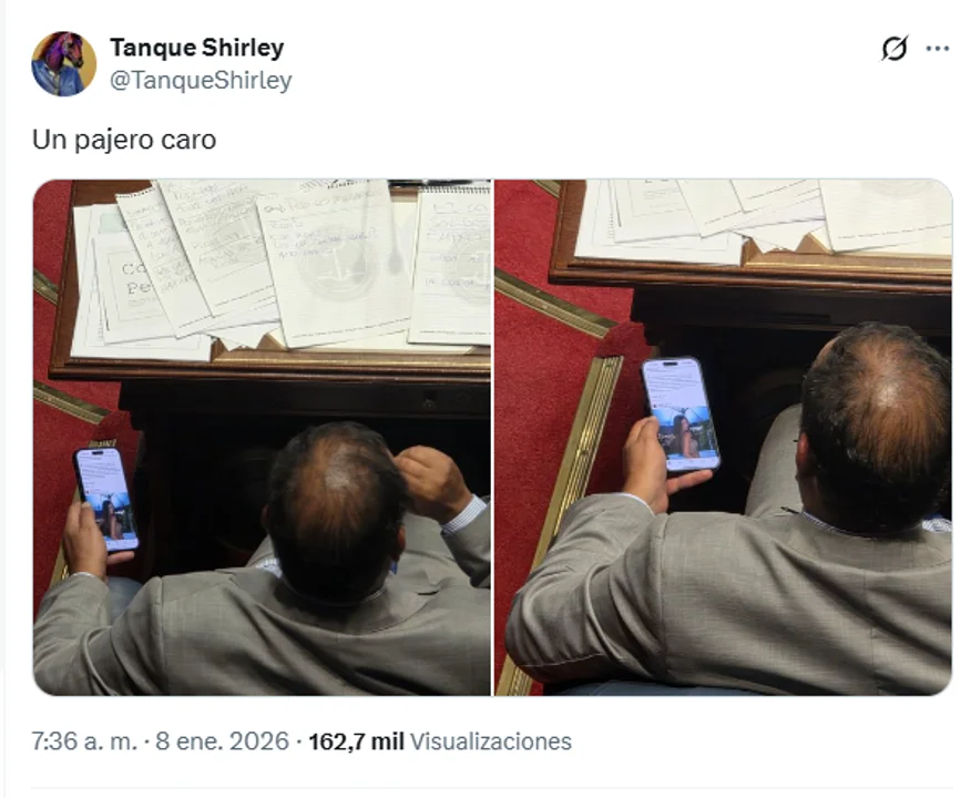 Senador uruguayo miraba fotos de Zaira Nara en plena sesión