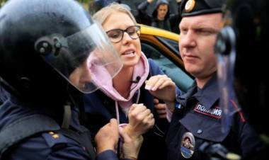 Protestas en Rusia: alrededor de 600 detenidos