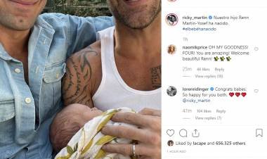 Ricky Martin: ¡Ya nació su cuarto hijo!
