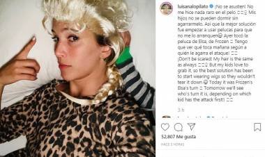 ¿Por qué Luisana Lopilato duerme con peluca? 