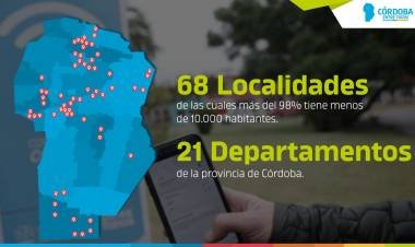 Nodos de conectividad en 68 localidades