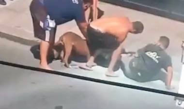 Brutal ataque de un pitbull