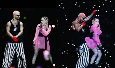 Maluma cerró su show en Medellín con Madonna