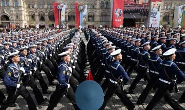 Rusia ensayó el desfile por el Día de la Victoria