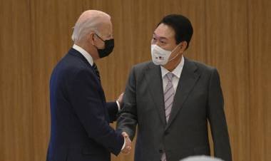 Biden llegó a Corea del Sur 
