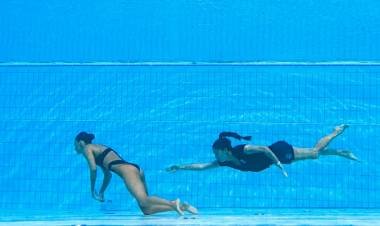 Nadadora se desmayó en el agua