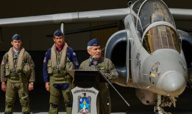 Desplegaron aviones Pampa III en una base militar argentina 