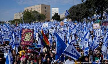 Masivas protestas en Israel en contra de la reforma judicial