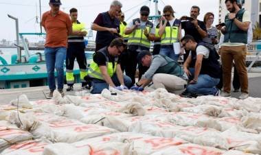 Incautaron 9.500 kilos de cocaína en un barco