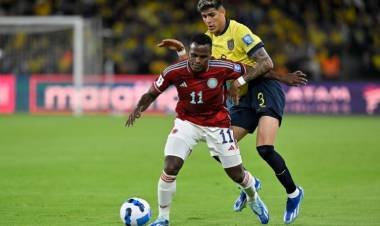 Colombia empató con Ecuador 