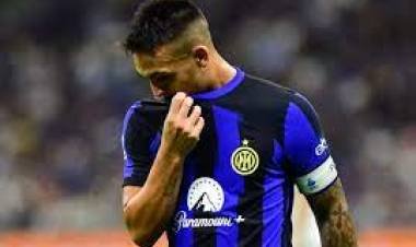 Lautaro Martínez sufrió una lesión y será baja en el Inter