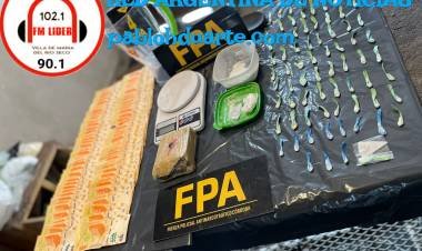 FPA incautó cocaína, marihuana y dinero