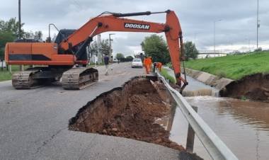 Reparan daños de avenida Circunvalación