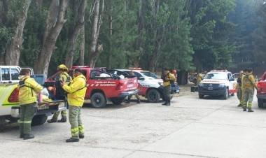 Los bomberos cordobeses ya están en Chubut para combatir el fuego en Los Alerces
