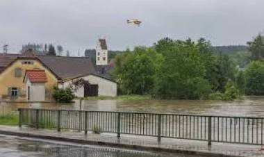 Murió un socorrista por las inundaciones en el sur de Alemania