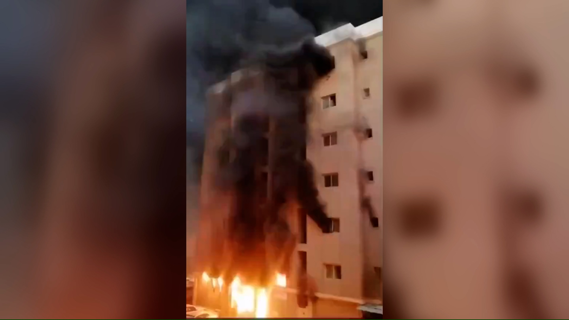 Trágico incendio en un edificio de Kuwait