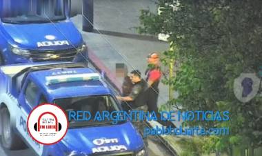 Corría por los techos del Banco Nación 