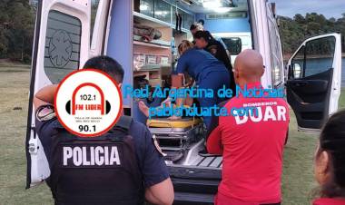 Salvaron una mujer en el lago