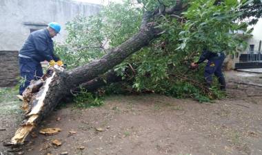 La Provincia asiste a localidades afectadas por el temporal