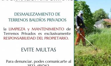 INFORMA LA MUNICIPALIDAD DE SEBASTIÁN ELCANO