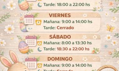Horarios especiales
