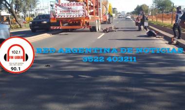 MOTOCICLISTAS EMBESTIDOS