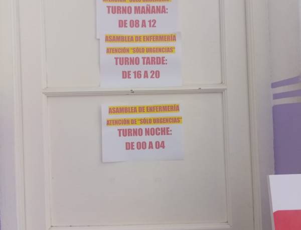 PROTESTA DE ENFERMERAS.