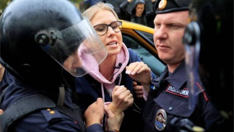 Protestas en Rusia: alrededor de 600 detenidos